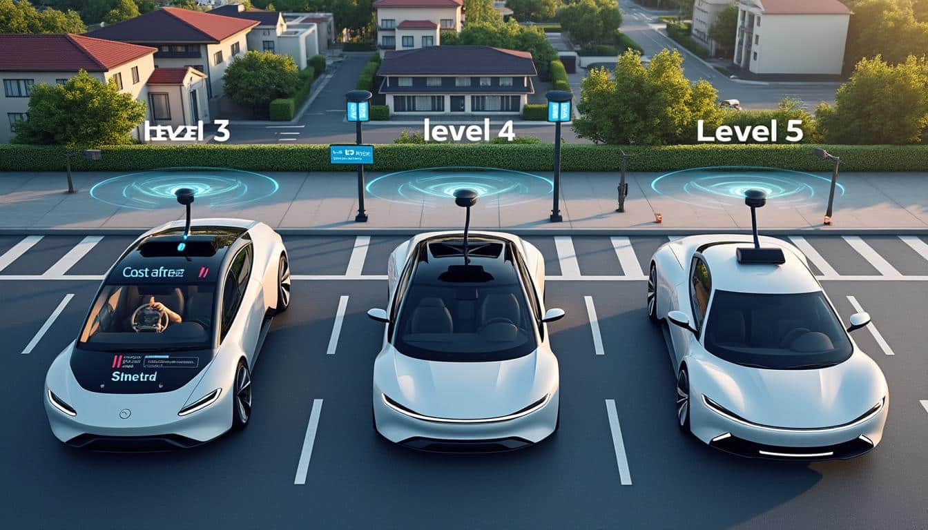 découvrez les différences clés entre les niveaux 3, 4 et 5 de la conduite autonome. apprenez comment chaque niveau définit les capacités, l'autonomie du véhicule et le rôle du conducteur.