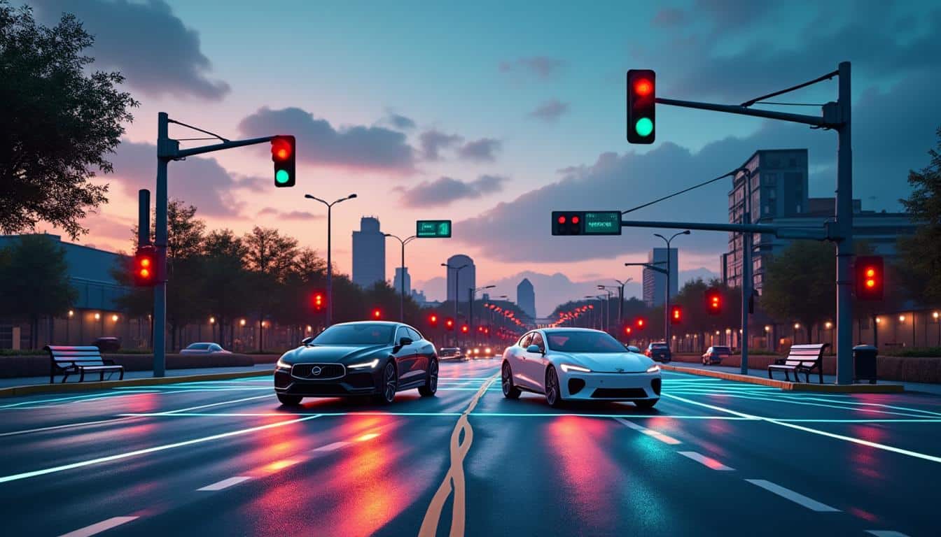 découvrez comment la communication v2x permet aux voitures autonomes de se connecter aux feux de signalisation pour améliorer la sécurité et la fluidité du trafic.