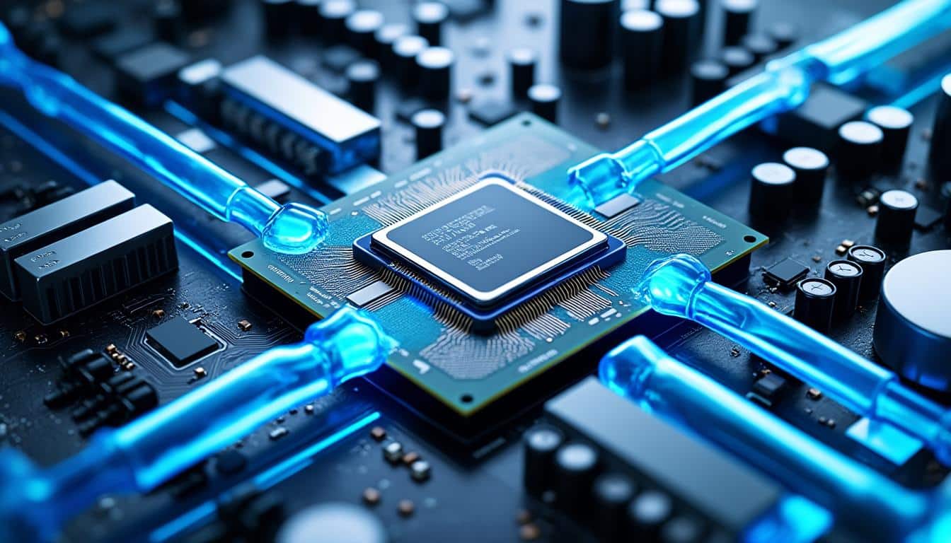 découvrez comment le refroidissement liquide améliore la stabilité et les performances des processeurs dans les systèmes autopilotés pour une efficacité optimale.