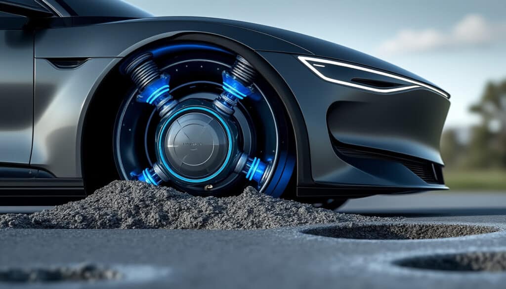 découvrez comment l'intelligence artificielle ajuste automatiquement la suspension de votre véhicule en fonction de l'état de la route pour un confort et une sécurité optimaux.